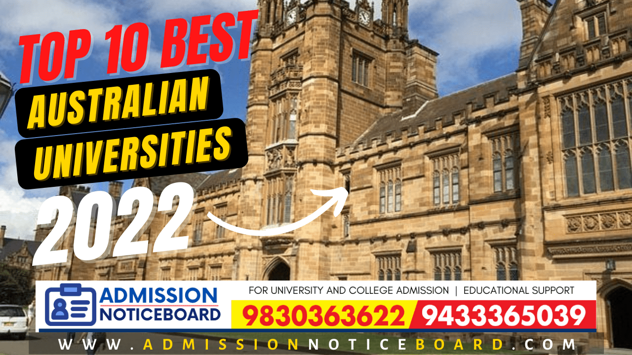 TOP 10 BEST AUSTRALIAN UNIVERSITIES