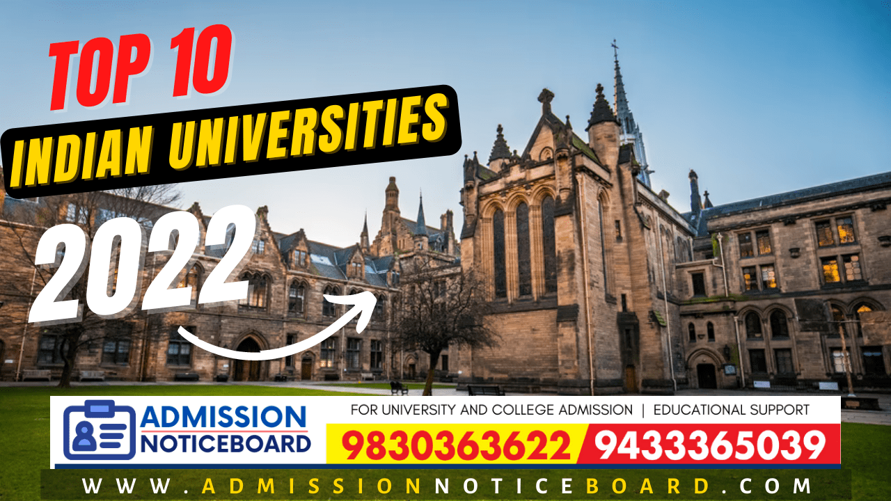 LIST OF TOP 10 INDIAN UNIVERSITIES